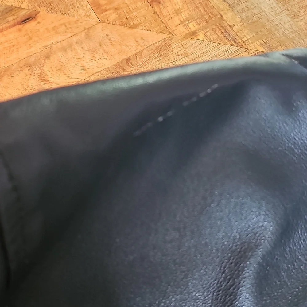 Cycle Leather Jacket XL Pink Gray Black - Picture 8 of 14